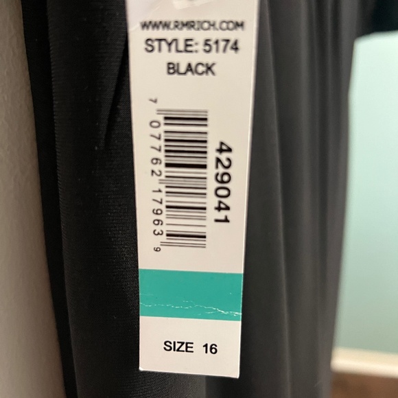 BEAUTIFUL FORMAL BLACK DRESS SIZE 16 - Picture 7 of 9